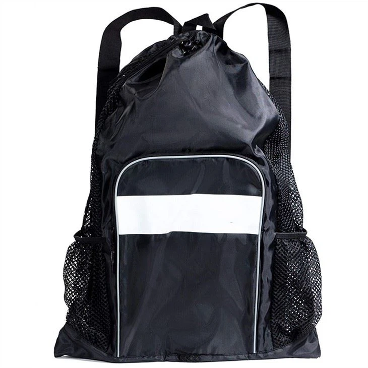 black mesh backpack