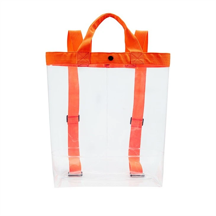 clear holographic mini backpack