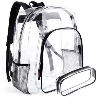 Černý průhledný batoh